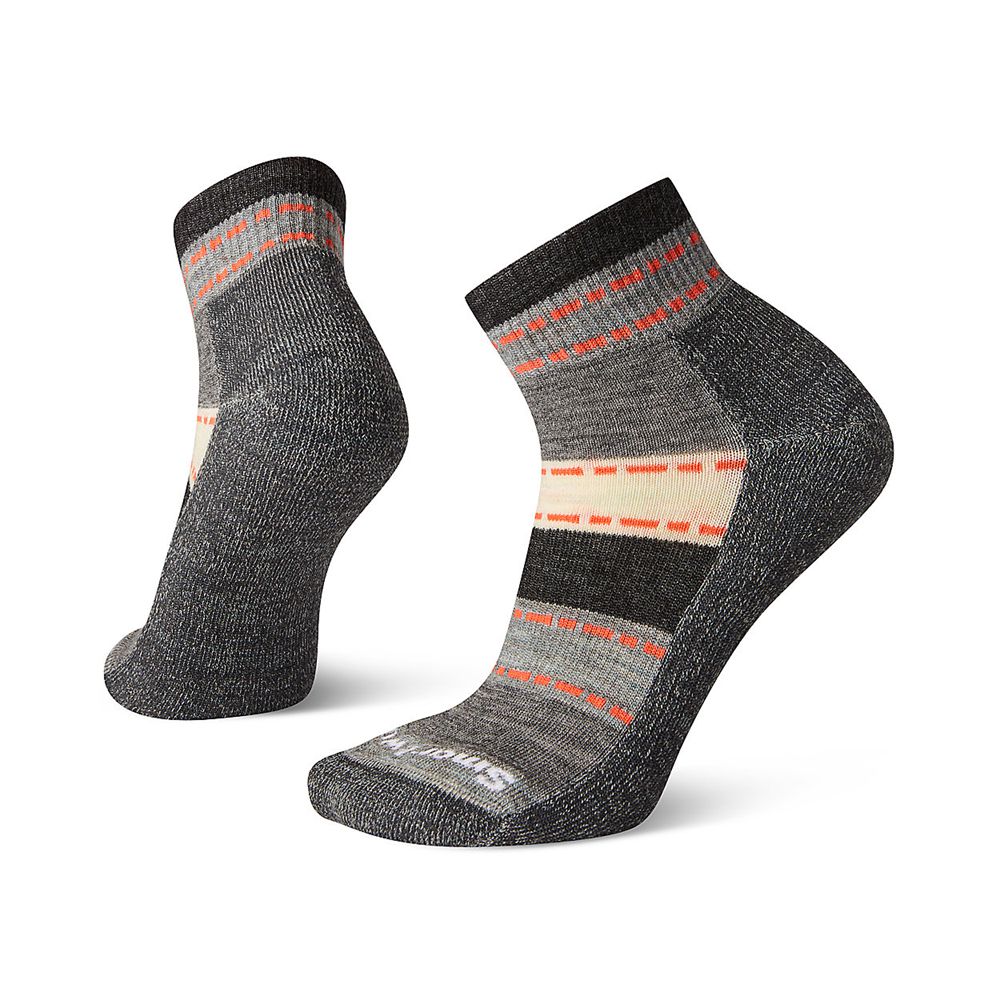 The North Face Socks Womens Australia - The North Face Smartwool Hike Light Mini Black / Light Gray